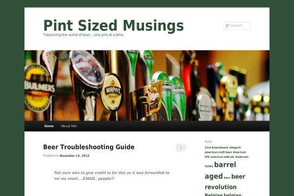 Twenty Eleven theme site design template sample