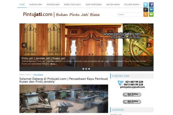 pintujati.com site used Intensio