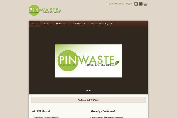 pinwaste.com site used Earth