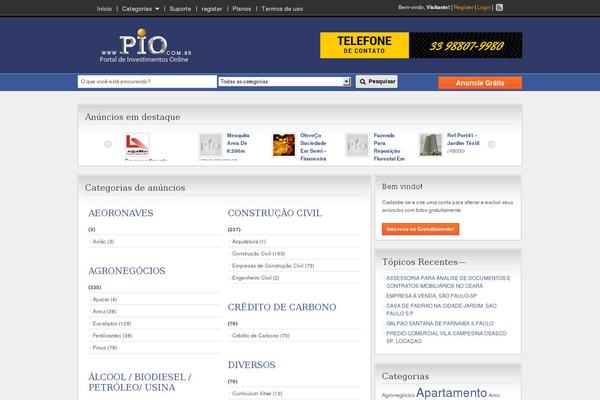 pio.com.br site used Classificados