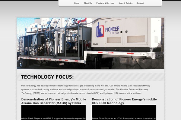 pioneerenergy.com site used Pioneer