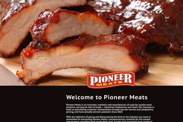 Pioneer theme site design template sample