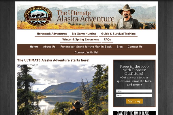 pioneeroutfitters.com site used Headway