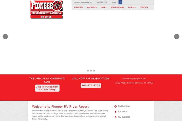 pioneerriverresort.com site used Pioneerriver