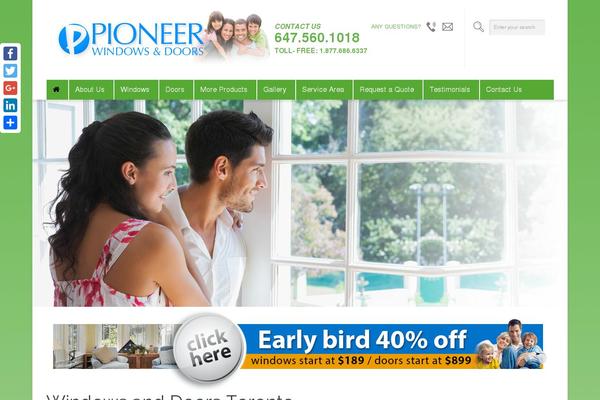 pioneerwindows.ca site used Pioneer-theme