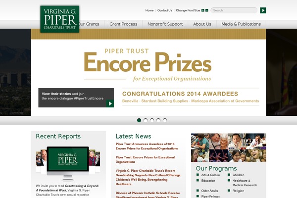 pipertrust.org site used Piper