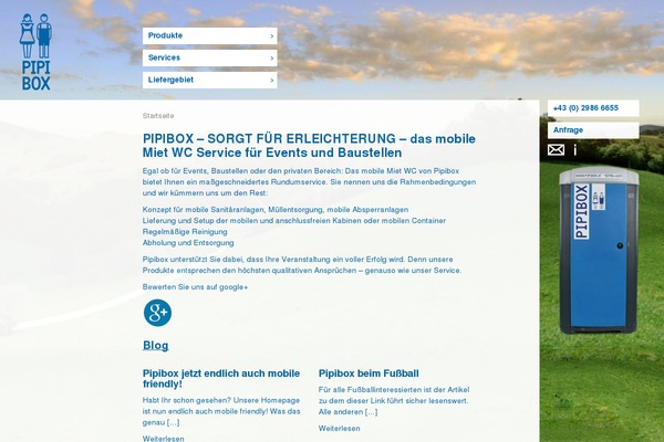 pipibox.at site used Pipibox-theme