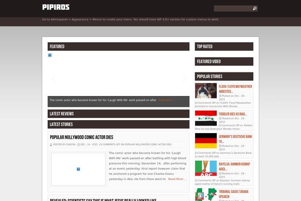 WordPress website example screenshot