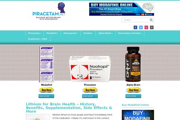piracetam.net site used Tailor-made