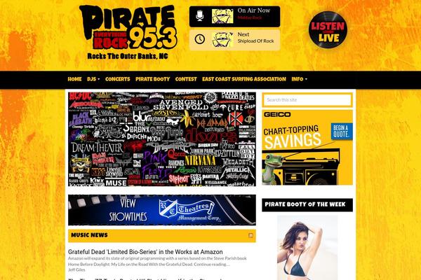 pirate953.com site used Wobr-theme