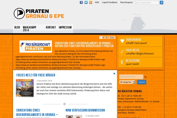 Twenty Fourteen theme site design template sample