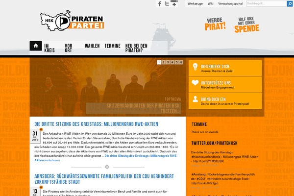 piratenpartei-hsk.de site used Definite Lite