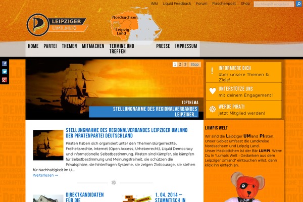 piratenpartei-leipziger-umland.de site used Piratenkleider