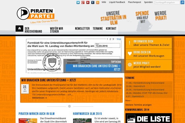 piratenpartei-ulm.de site used Pirate-rogue-child-eu19-master