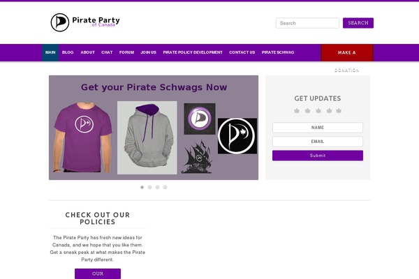 pirateparty.ca site used Piratenkleider