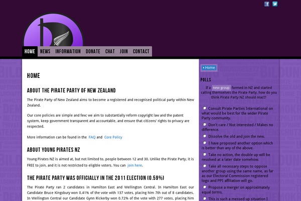 pirateparty.org.nz site used Piratenkleider