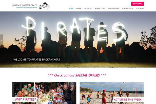 piratesbackpackers.com.au site used Pirates