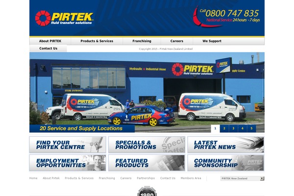 pirtek.co.nz site used Pirtek2012