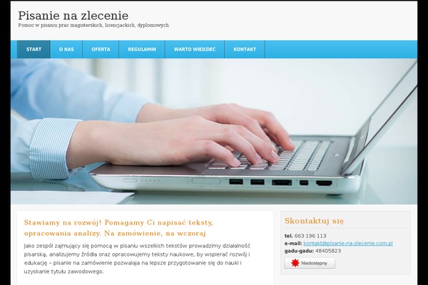 WordPress website example screenshot