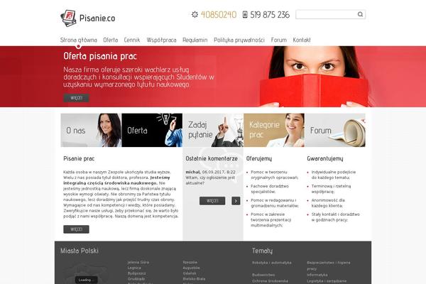 WordPress website example screenshot