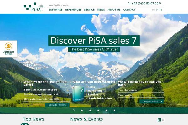 pisa theme websites examples