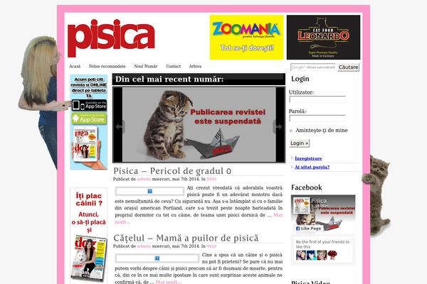 pisica.ro site used Websim