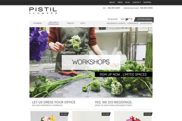 pistilflowers.com site used Pistil