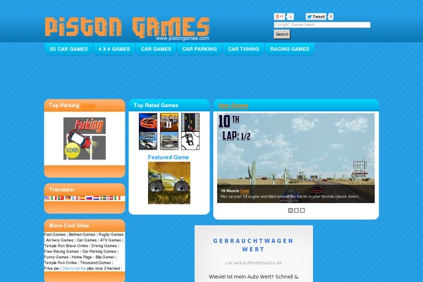 pistongames.com site used Arcadegaming