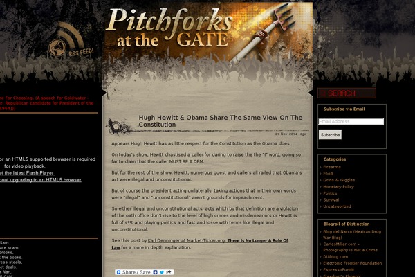 pitchforksatthegate.com site used Music-lovers-adfree