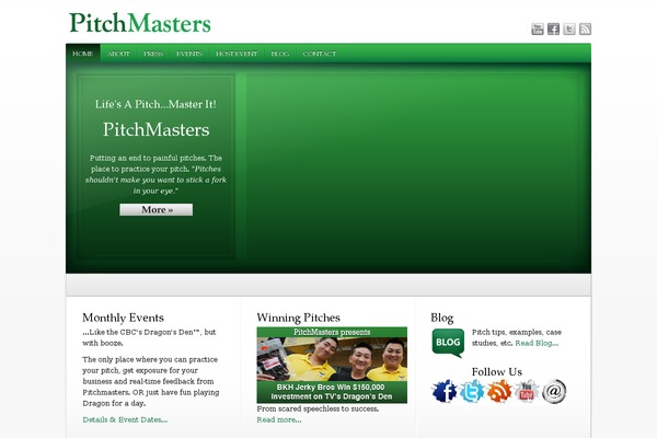 pitchmasters.org site used WhiteHouse Pro