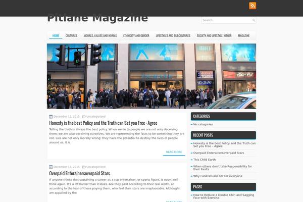 Hitnews theme site design template sample