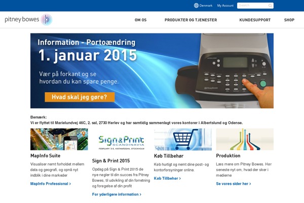 pitneybowes.dk site used Pitneybowes
