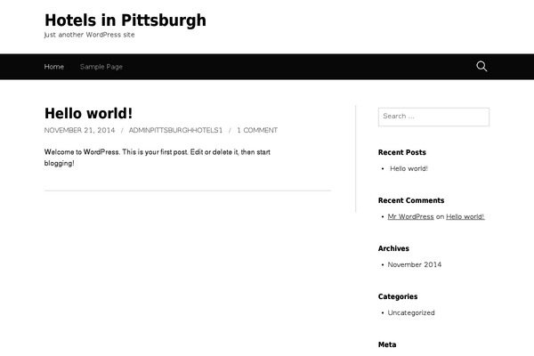 WordPress website example screenshot