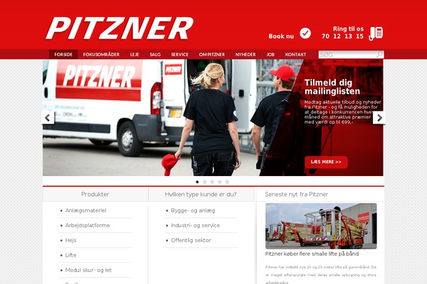 pitzner.dk site used Pitzner