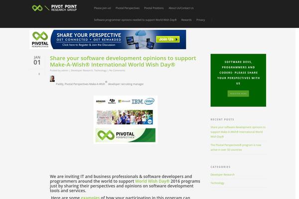 Salient theme site design template sample