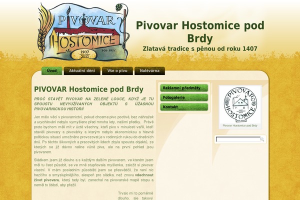 pivovarhostomice.cz site used Pozadi_pivovar