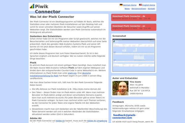 piwik-connector.com site used Analytics