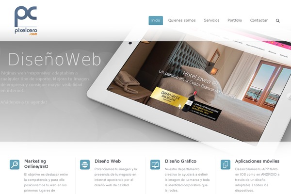 WordPress website example screenshot