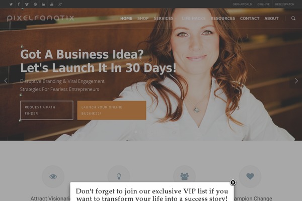 WordPress website example screenshot