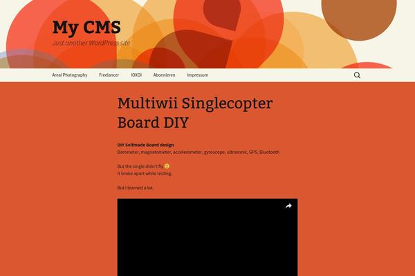 Twenty Thirteen theme site design template sample