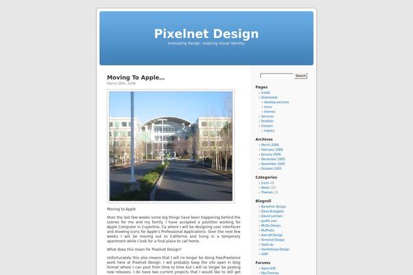 Default theme site design template sample
