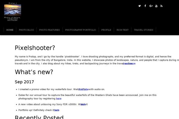 pixelshooter.net site used Themify-peak