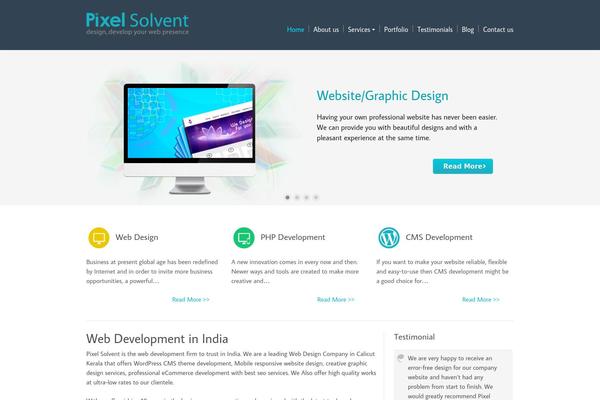 Site using Easy Testimonials plugin