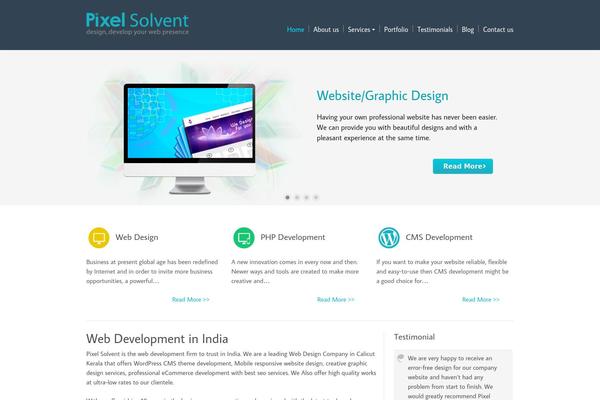 pixelsolvent.com site used Pixel-1