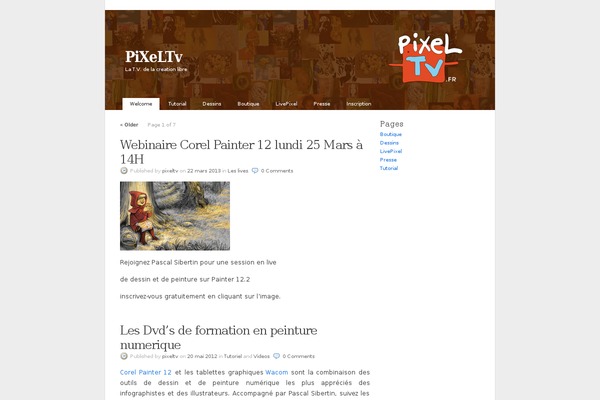 pixeltv.fr site used K2