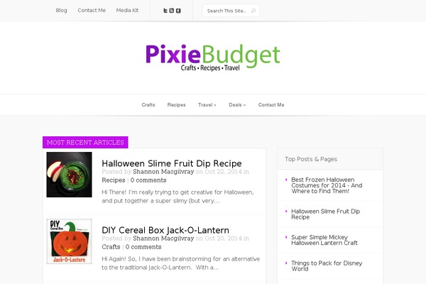 pixiebudget.com site used Lucid