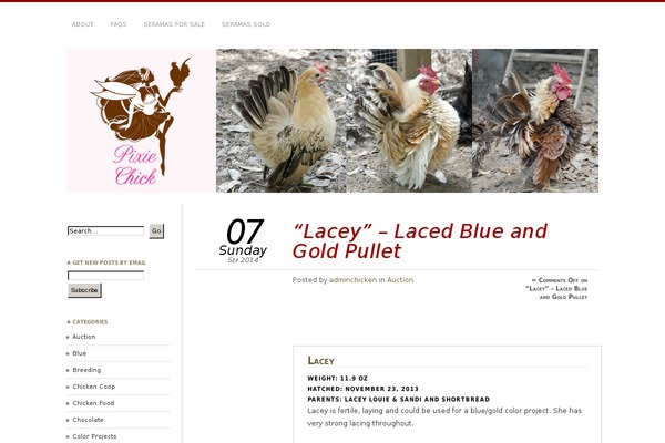 pixiechickens.com site used Chateau Theme