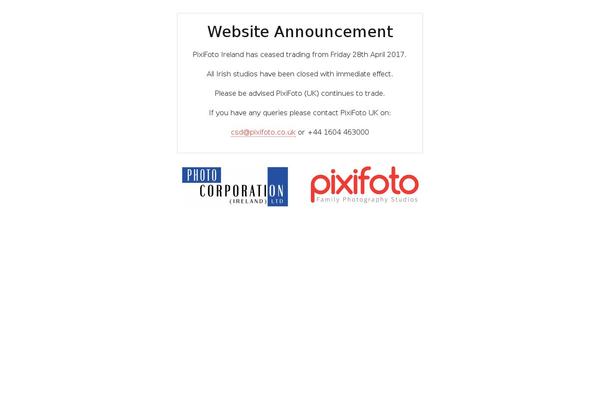 pixifoto.ie site used Pixifoto2016