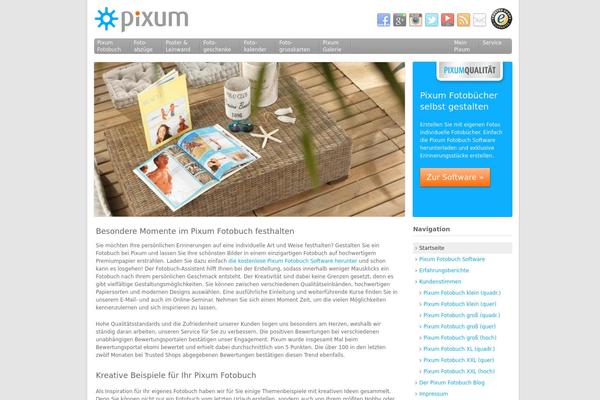 Px theme site design template sample