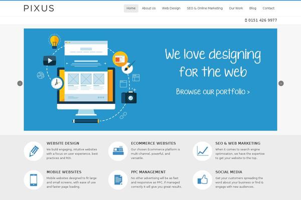 pixus2013 theme websites examples